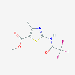 molecular formula C8H7F3N2O3S B329856 Methyl 4-methyl-2-[(trifluoroacetyl)amino]-1,3-thiazole-5-carboxylate 