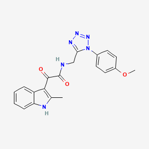 N-((1-(4-methoxyphenyl)-1H-tetrazol-5-yl)methyl)-2-(2-methyl-1H-indol-3-yl)-2-oxoacetamide