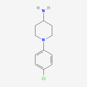 molecular formula C11H15ClN2 B3298622 1-(4-Chlorophenyl)piperidin-4-amine CAS No. 897652-03-8