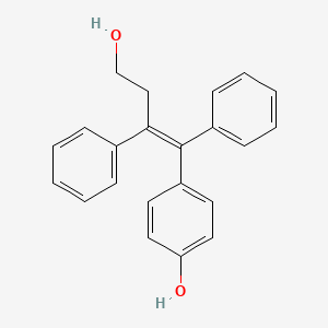 molecular formula C22H20O2 B3298653 Z-4-(4-hydroxy-1,2-diphenyl-but-1-enyl)-phenol CAS No. 89778-37-0