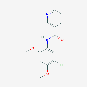 molecular formula C14H13ClN2O3 B329868 N-(5-chloro-2,4-dimethoxyphenyl)nicotinamide 