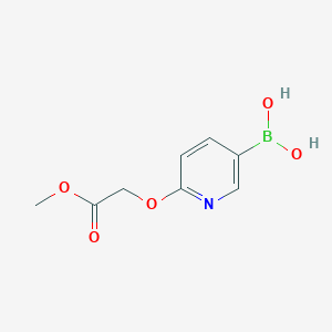 molecular formula C8H10BNO5 B3298693 6-(2-Methoxy-2-oxoethoxy)pyridine-3-boronic acid CAS No. 897952-14-6