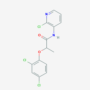 molecular formula C14H11Cl3N2O2 B329870 N-(2-chloropyridin-3-yl)-2-(2,4-dichlorophenoxy)propanamide 