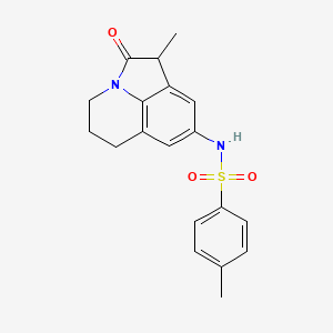 4-methyl-N-(1-methyl-2-oxo-2,4,5,6-tetrahydro-1H-pyrrolo[3,2,1-ij]quinolin-8-yl)benzenesulfonamide