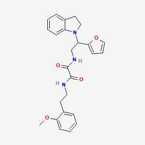 N1-(2-(furan-2-yl)-2-(indolin-1-yl)ethyl)-N2-(2-methoxyphenethyl)oxalamide