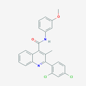 2-(2,4-dichlorophenyl)-N-(3-methoxyphenyl)-3-methylquinoline-4-carboxamide
