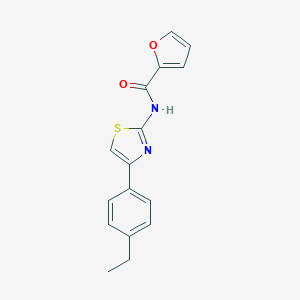 molecular formula C16H14N2O2S B329885 N-[4-(4-ethylphenyl)-1,3-thiazol-2-yl]furan-2-carboxamide 