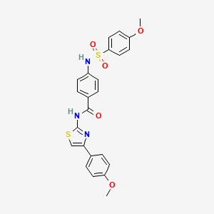 4-(4-methoxybenzenesulfonamido)-N-[4-(4-methoxyphenyl)-1,3-thiazol-2-yl]benzamide