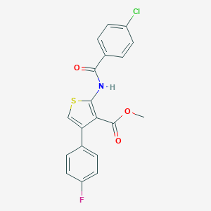 Methyl 2-[(4-chlorobenzoyl)amino]-4-(4-fluorophenyl)-3-thiophenecarboxylate
