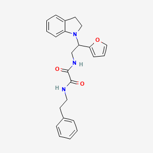 N1-(2-(furan-2-yl)-2-(indolin-1-yl)ethyl)-N2-phenethyloxalamide