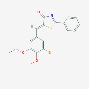 5-(3-bromo-4,5-diethoxybenzylidene)-2-phenyl-1,3-thiazol-4(5H)-one