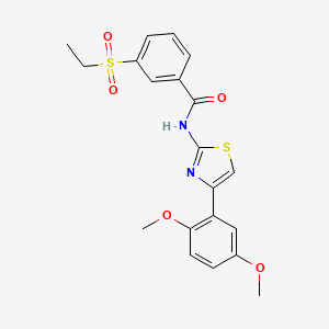 N-(4-(2,5-dimethoxyphenyl)thiazol-2-yl)-3-(ethylsulfonyl)benzamide