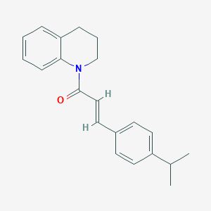 molecular formula C21H23NO B329900 1-[3-(4-Isopropylphenyl)acryloyl]-1,2,3,4-tetrahydroquinoline 