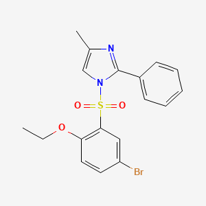 1-(5-bromo-2-ethoxybenzenesulfonyl)-4-methyl-2-phenyl-1H-imidazole