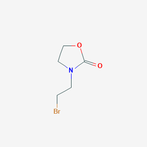 molecular formula C5H8BrNO2 B3299069 3-(2-Bromo-ethyl)-oxazolidin-2-one CAS No. 89869-36-3