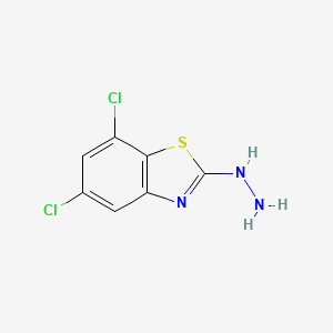 5,7-Dichloro-2-hydrazinyl-1,3-benzothiazole