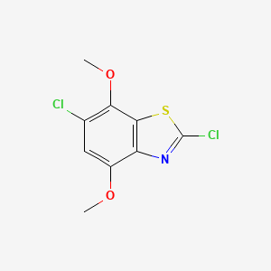 molecular formula C9H7Cl2NO2S B3299097 2,6-Dichloro-4,7-dimethoxy-1,3-benzothiazole CAS No. 898748-46-4
