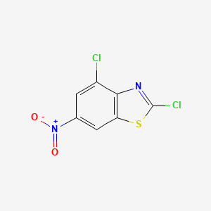 molecular formula C7H2Cl2N2O2S B3299118 2,4-Dichloro-6-nitrobenzothiazole CAS No. 898748-57-7