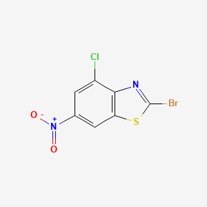 molecular formula C7H2BrClN2O2S B3299119 2-Bromo-4-chloro-6-nitrobenzothiazole CAS No. 898748-60-2