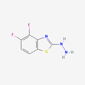 molecular formula C7H5F2N3S B3299133 4,5-Difluoro-2-benzothiazolehydrazine CAS No. 898748-78-2