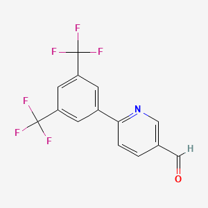 6-(3,5-Bis-trifluoromethyl-phenyl)pyridine-3-carbaldehyde