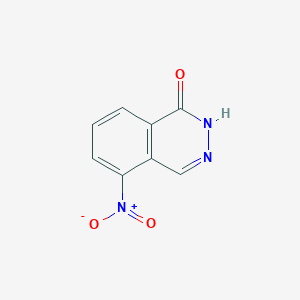 molecular formula C8H5N3O3 B3299157 5-Nitrophthalazin-1(2H)-one CAS No. 89898-93-1