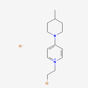 molecular formula C13H20Br2N2 B3299161 1-(2-Bromoethyl)-4-(4-methylpiperidin-1-yl)pyridin-1-ium bromide CAS No. 89932-32-1