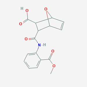 3-{[2-(Methoxycarbonyl)anilino]carbonyl}-7-oxabicyclo[2.2.1]hept-5-ene-2-carboxylic acid