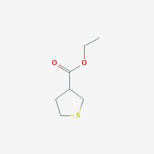 molecular formula C7H12O2S B3299212 Ethyl tetrahydrothiophene-3-carboxylate CAS No. 89941-46-8