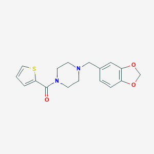 [4-(1,3-Benzodioxol-5-ylmethyl)piperazino](2-thienyl)methanone