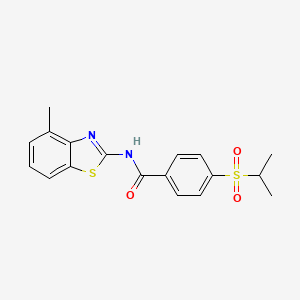 N-(4-methyl-1,3-benzothiazol-2-yl)-4-(propane-2-sulfonyl)benzamide