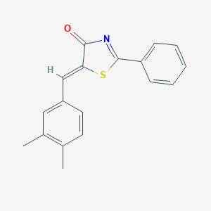 5-(3,4-dimethylbenzylidene)-2-phenyl-1,3-thiazol-4(5H)-one