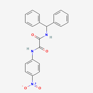 molecular formula C21H17N3O4 B3299301 N1-benzhydryl-N2-(4-nitrophenyl)oxalamide CAS No. 899743-74-9