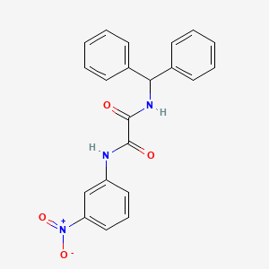 molecular formula C21H17N3O4 B3299308 N1-benzhydryl-N2-(3-nitrophenyl)oxalamide CAS No. 899744-36-6