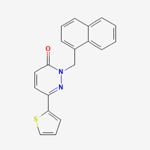 molecular formula C19H14N2OS B3299331 2-(Naphthalen-1-ylmethyl)-6-thiophen-2-ylpyridazin-3-one CAS No. 899752-61-5