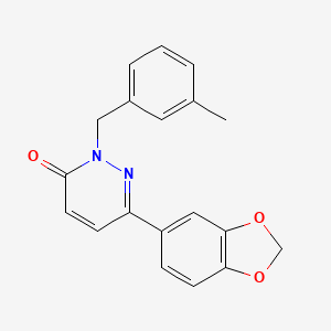 6-(1,3-Benzodioxol-5-yl)-2-[(3-methylphenyl)methyl]pyridazin-3-one