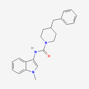molecular formula C22H25N3O B3299336 4-benzyl-N-(1-methyl-1H-indol-3-yl)piperidine-1-carboxamide CAS No. 899753-54-9