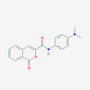 molecular formula C18H16N2O3 B329937 N-[4-(dimethylamino)phenyl]-1-oxo-1H-isochromene-3-carboxamide 