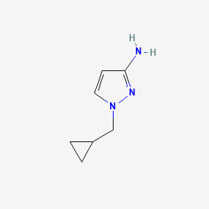 molecular formula C7H11N3 B3299370 1-(cyclopropylmethyl)-1H-pyrazol-3-amine CAS No. 899899-07-1