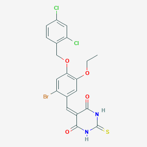 5-{2-bromo-4-[(2,4-dichlorobenzyl)oxy]-5-ethoxybenzylidene}-2-thioxodihydro-4,6(1H,5H)-pyrimidinedione