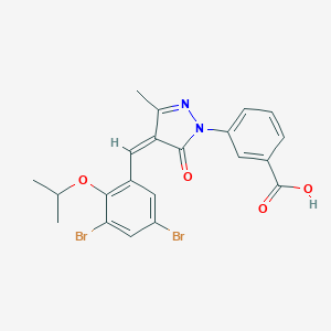 3-[4-(3,5-dibromo-2-isopropoxybenzylidene)-3-methyl-5-oxo-4,5-dihydro-1H-pyrazol-1-yl]benzoic acid