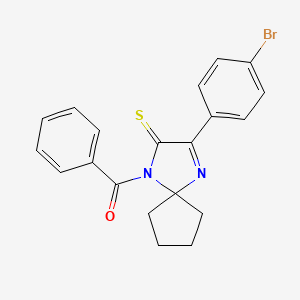 1-Benzoyl-3-(4-bromophenyl)-1,4-diazaspiro[4.4]non-3-ene-2-thione