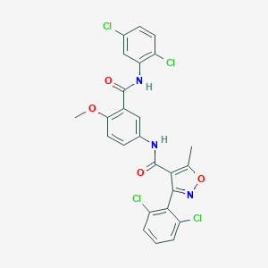 N-{3-[(2,5-dichloroanilino)carbonyl]-4-methoxyphenyl}-3-(2,6-dichlorophenyl)-5-methyl-4-isoxazolecarboxamide