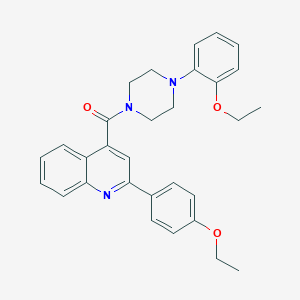 2-(4-Ethoxyphenyl)-4-{[4-(2-ethoxyphenyl)-1-piperazinyl]carbonyl}quinoline