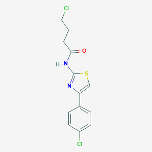 4-chloro-N-[4-(4-chlorophenyl)-1,3-thiazol-2-yl]butanamide