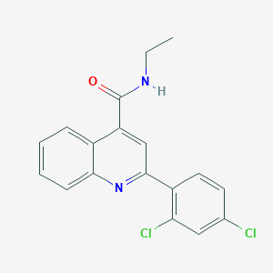 molecular formula C18H14Cl2N2O B329959 2-(2,4-dichlorophenyl)-N-ethylquinoline-4-carboxamide 