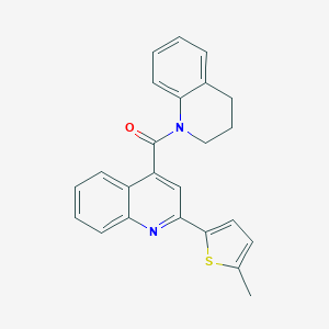 molecular formula C24H20N2OS B329978 3,4-dihydro-1(2H)-quinolinyl[2-(5-methyl-2-thienyl)-4-quinolyl]methanone 