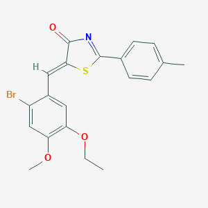 5-(2-bromo-5-ethoxy-4-methoxybenzylidene)-2-(4-methylphenyl)-1,3-thiazol-4(5H)-one