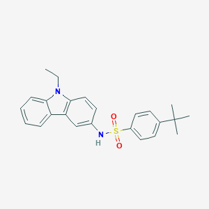 4-tert-butyl-N-(9-ethyl-9H-carbazol-3-yl)benzenesulfonamide