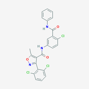 N-[4-chloro-3-(phenylcarbamoyl)phenyl]-3-(2,6-dichlorophenyl)-5-methyl-1,2-oxazole-4-carboxamide